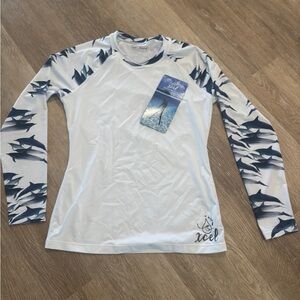 NWT XCEL Ocean Ramsey Dolphin Rashguard XS